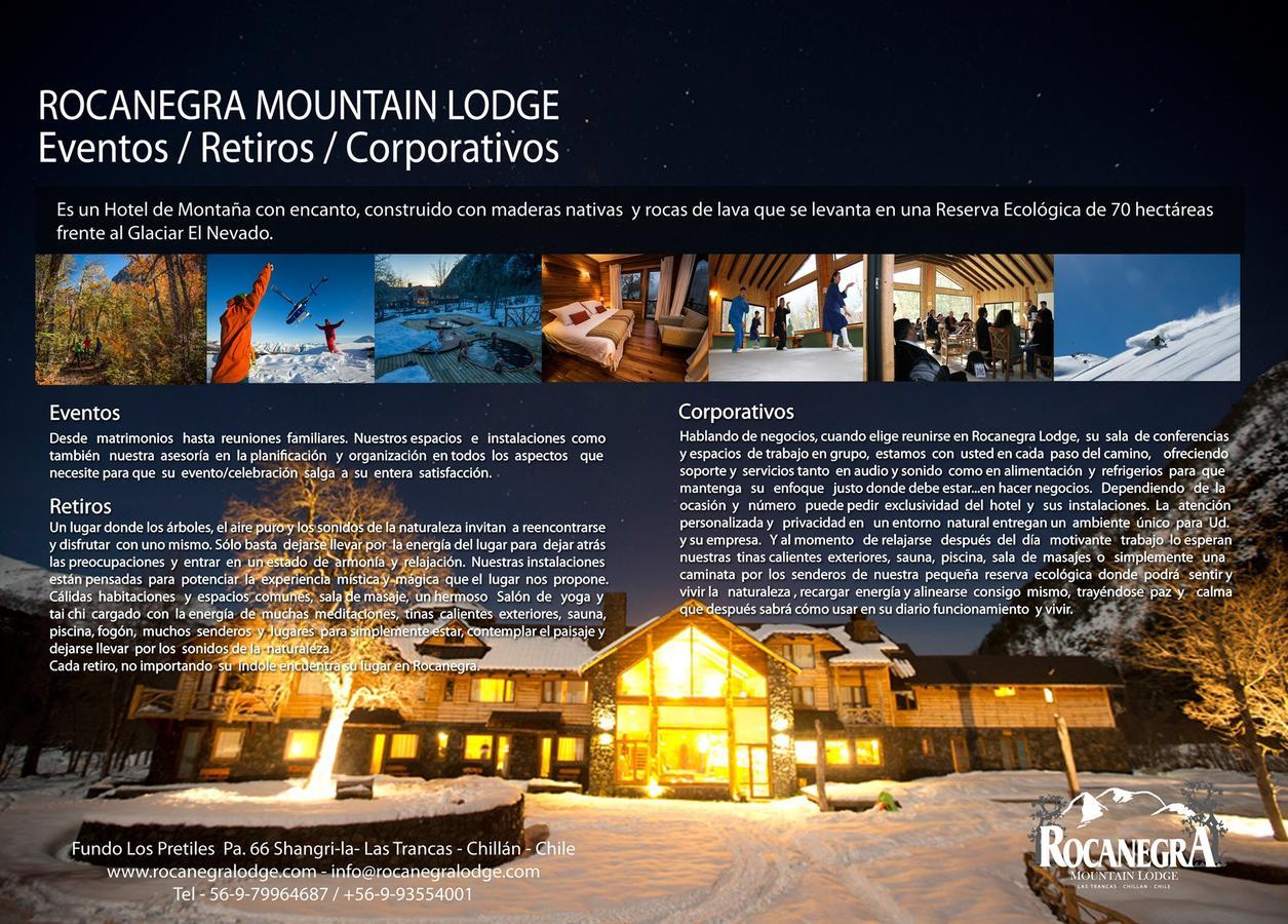 Rocanegra Mountain Lodge Las Trancas Exterior photo